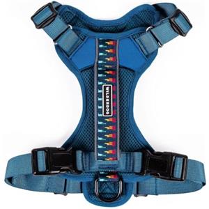 Wilderdog Pettorina leggera per cani con cinghie riflettenti, taglia M, blu Pacifico