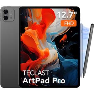 TECLAST Artpad Pro Tablet 12.7 Pollici, 2.2GHz Helio G99 Octa-Core Gaming Tablet Android 15, Doppio SIM 4G LTE+5G WiFi, 2176×1600, 20GB RAM+256GB ROM(TF 8TB) 10000mAh 30W Carica Rapida, Penna Inclusa