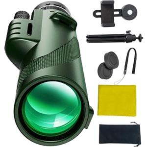 Generic Monoculare per adulti ad alta potenza, cannocchiale monoculare professionale con ingrandimento 80x - Accessori portatili per alpinismo campeggio avventura all'aperto