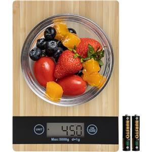 Geepen Bilancia da Cucina Digitale, 5 kg/11 LB, Bilancia per Cucina Elettronica ad Alta Precisione Smart Digitale/Funzione Tare Speciale Colore Impermeabile Bilanci per Farina tè Chicchi di caffè