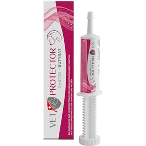Vet Protector - Pasta professionale per arresto della diarrea con butirrato di sodio - Supporta la diarrea - Probiotici Cane - Diarrea Cane - Calma lo stomaco - Supporta il tratto digestivo - 60 ml