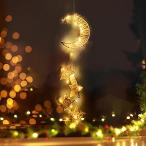 DAZZTIME LuceNatale DecorativeFinestraLED Sospese per Albero di Natale, Luminarie Natalizie a LED per Finestre