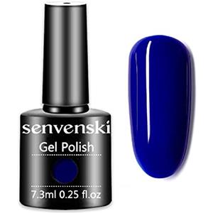 Senvenski Smalto Semipermanente per Unghie Kit Blu Klein Marina Reale Cielo Blu Elegante Per Unghie Gel Glitter Colore UV LED Vernice Manicure Nail Art Regalo (CS1-001)