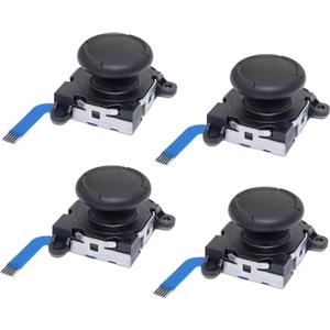 Young Wolf Sostituzione del controller del joystick Joycon 4PCS per il pollice del joystick analogico 3D sinistro destro per lo switch Joy-Con e lo switch Lite