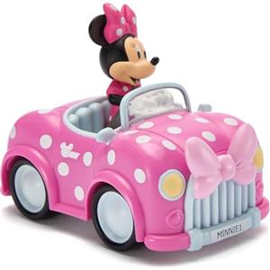 Disney Store Official macchinina di Minnie Mouse, 9 x 11 x 20 cm, macchinina Giocattolo Rosa a retrocarica, 3+
