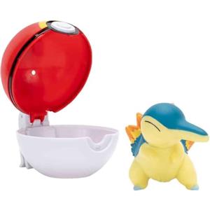 Jazwares Pokéball Clip'n'Go con Feurigel (5 cm) e Pallina Livella