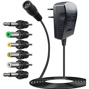 EXTRASTAR 24W Alimentatore Universale USB con 6 Spine CC per 3V-12V Elettronica Domestica -2000mA Max