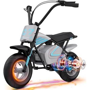 EVERCROSS EV07M Moto Elettrica per Bambini con Pneumatici da 11", Velocità di 20 KM/H e Autonomia di 15 KM, Adatta per Bambini dai 3 ai 10 Anni - Il Regalo Perfetto per Bambini & Bambine