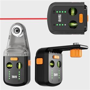 Tyrry Livella Laser 4 in 1 con Supporto Muro, Livella a Bolla, Raccogli Polvere per Trapano e Ventosa a Vuoto Elettronica, Per Appendere Quadri e Miglioramenti in Casa