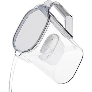 Wessper Caraffa Filtrante 2,7 L per Porta del Frigorifero, Compatibile con Filtro Brita Maxtra, Brocca Acqua Filtrante BPA Free - Nero