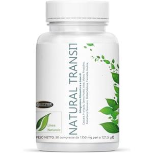 Hyper Natural Transit Lassativo Forte Naturale per Stitichezza - Contrasta Stipsi, Pancia Gonfia e Intestino Pigro | Favorisce la Regolarità Intestinale. 90 Compresse Made in Italy.