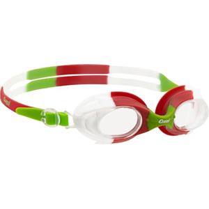Cressi Seahorse, Occhialini Nuoto Premium per Bambino a Oculari Separati Gioventù Unisex, Verde ianco/Rosso, Unica