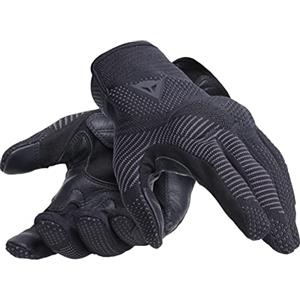 Dainese - Argon Gloves, Guanti da Moto in Tessuto Knit con Protezioni sulle Nocche, Chiusura a Strappo, Compatibilità Touch Screen, Guanti Moto da Uomo XS, Nero