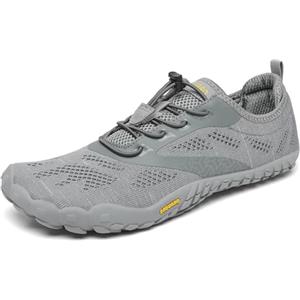 SAGUARO Scarpe Barefoot Minimaliste Uomo Donna Traspiranti Scarpe da Scogli Comode Leggere Scarpette Multisport per Trekking Trail Running Sport Acquatici Palestra, Nero Carbone 43 EU