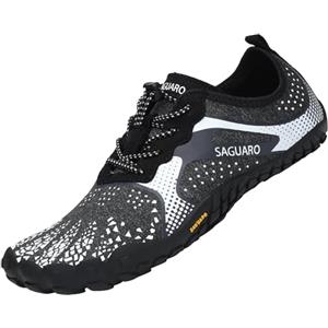 SAGUARO Scarpe Barefoot Minimaliste Uomo Scarpette a Piedi Nudi Donna Trail Shoes Bianco 39