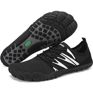 SAGUARO Barefoot Shoes Uomo Scarpe da Scoglio Leggero Traspiranti Scarpette da Mare Asciugatura Rapida Scarpe Piedi Nudi Minimaliste Antiscivolo, Grigio, 40 EU