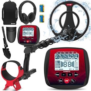 KAIWEETS Metal Detector Professionale, 2025 Nuovo Modello Pieghevole, 5 Modalità ad Alta Precisione, Bobina Impermeabile IP68, Display a Colori, Sensibilità Regolabile, Chip DSP Avanzato