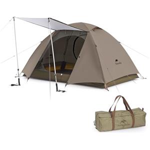 Naturehike Tenda da Campeggio Impermeabile 2 Persone Due Porte Montaggio Facile e Veloce 3-4 Stagioni con Finestra di Ventilazione Buono per Campeggio/Spiaggia/Zaino in Spalla/Escursionismo