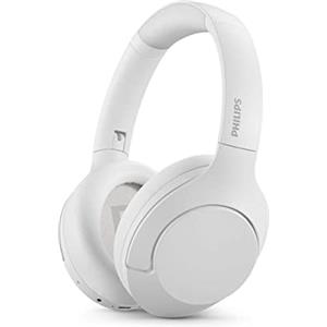 Philips TAH8506BK, Cuffie senza fili con cancellazione del rumore, Con microfono, Bluetooth, 60 ore di attività, Bianco White, Over Ear, Noise Cancelling 8506