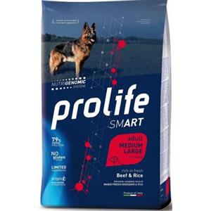 Prolife Dog Smart Adult Medium/Large con Manzo e Riso per Cani da 12 kg