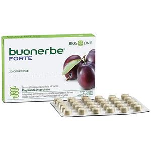 BIOS LINE Buonerbe Forte - Integratore Alimentare per la Regolarità Intestinale con Senna e Estratti Vegetali - 90 Compresse