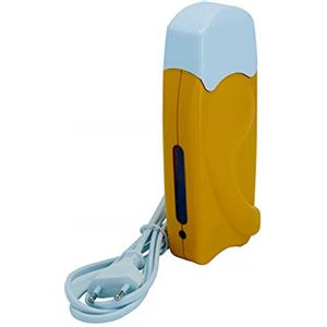 EpilWax Riscaldamento Cera per 100 ml Roll-On - Dispositivo Scaldacera per Cartucce di Ricarica (Singolo, Giallo)