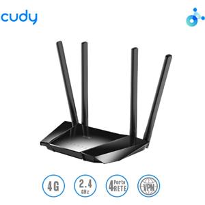 CUDY LT400 Router Wi-Fi 4G DRAM 64MB, SPI Flash 8MB 1 Nanosim + 4 porte RJ45 10/100 Mbps
