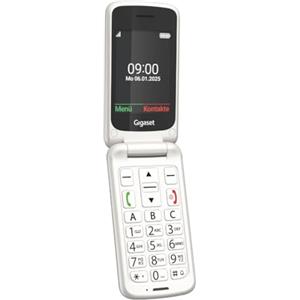 Gigaset GL595 Klapphandy mit SOS-Taste, 2,8 Zoll-Farbdisplay, Perlweiß | Tasti grandi, resistente a polvere e spruzzi, senza contratto