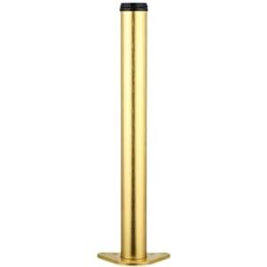 GORVIC 1X Gambe Regolabili per Tavolo,Gamba per Mobili da Scrivania,Piedi de support en métal, Piedini Tondo per Scrivania,per Banco da Lavoro,Altezza Personalizzata,con Viti (75cm,Gold-B)