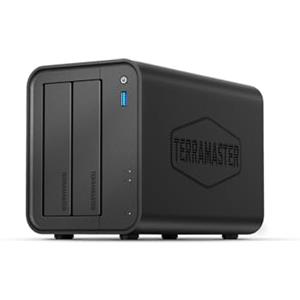 TERRAMASTER F2-425 2-Bay NAS Storage -Intel x86 Quad-Core CPU, 4GB RAM, 2.5GbE LAN, Network Attached Storage Multimedia Server per Utenti Domestici (Diskless)
