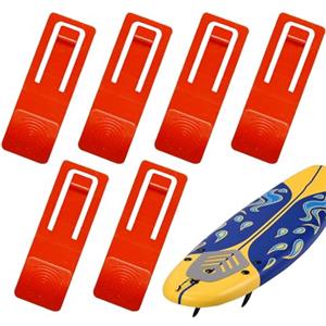 Generico Clip per Pinne per Tavola da Surf - Rimovibile Base di Pinna - 6 Pezzi di Ricambio per Tavola da Surf - Accessori per Paddleboard, Tavole Lunghe, Stand Up Paddleboard