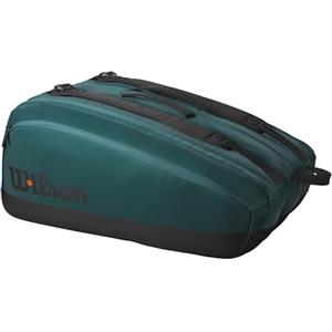 Wilson Blade V9 Super Tour - Borse per racchette da tennis, colore: Verde/Nero, Verde/nero., Holds up to 15 Rackets, Borsa per racchette