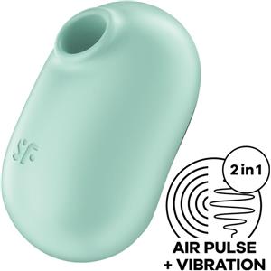 SATISFYER - PRO TO GO 2 DOPPIO STIMOLATORE E VIBRATORE VIOLA - verde