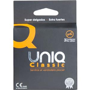 UNIQ - PRESERVATIVO SENZA LATTICE CLASSIC 3 UNITÀ