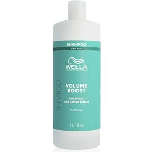 Wella Invigo Volume Boost Bodifying Shampoo 1000 ml - Shampoo volumizzante per capelli fini con estratto di cotone