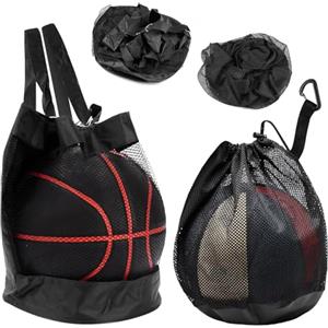 Xyvor 2 Pezzi Rete Per Palloni - Borsa A Rete Sportiva Portatile Con Cordino, Borsa Per Palloni, Rete Porta Palloni Tracolla Regolabile, Sacca Per Palloni Da Calcio Con Coulisse Per Nuoto, Fitness E Viaggi