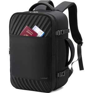 Lekespring Zaino Ryanair 40x20x25 Zaino da Viaggio Aereo Bagaglio a Mano, Zaini Porta PC Uomo Donna con Scomparto Scarpe, Borsa da Cabina per Easyjet Vueling Wizz Air, Lavoro Scuola Trekking, Nero