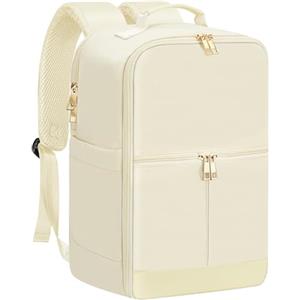 OTAHGK Borse da Cabina 40x20x25 per Ryanair Zaino da Viaggio Sotto il Sedile, Bagaglio a Mano Zaino da Cabina 20L, Zaino per Computer Portatile Piccola Borsa da Viaggio Zaino Travel Viaggio-Beige