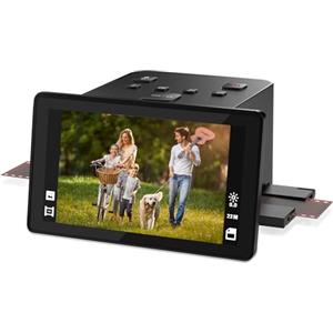 DigitPro Scanner digitale per pellicole e diapositive con ampio display LCD da 5 pollici, scanner per negativi e diapositive per la digitalizzazione, converte negativi da 135, 126 KPK, 110 e Super 8