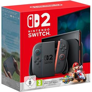 Nintendo Console Nintendo Switch 2 Wireless/Bluetooth 256GB + Mario Kart World Nero/Rosso [10015920]