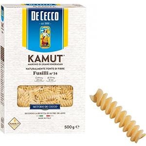 De Cecco PASTA DE CECCO AL KAMUT MARCHIO DI GRANO KHORASAN FUSILLI 500 GR FONTE DI FIBRE
