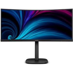 Philips Monitors Philips 34B2U3600C - Monitor curvo WQHD da 34 pollici, altezza regolabile, altoparlanti (3440x1440, 120 Hz, 1x HDMI 2.0, 1x DP 1.2, 1x USB-C (90W PD), hub USB, RJ45) nero