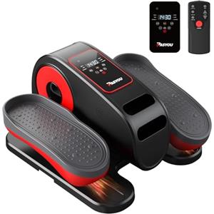 PASYOU Mini Ellittica Elettrica da Scrivania per Casa, Pedaliera Elettrica Esercizi Gambe e Piedi, 12 Velocità Regolabili, Stepper Silenzioso Portatile Pedali da Seduti e Telecomando