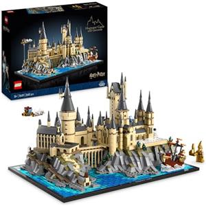 LEGO 76419 Harry Potter Castello e Parco di Hogwarts, Kit di Modellismo da Esposizione per Fan e Adulti, Set con Luoghi Iconici: Torre dell'Astronomia, Sala Grande, Camera dei Segreti e altro