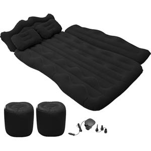 A ABSOPRO Materasso Gonfiabile per Auto 170x110x14cm Letto Posteriore Nero