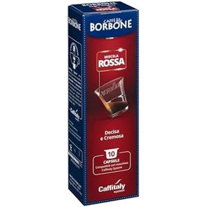 Generico 100 Capsule compatibili Caffè Borbone Miscela ROSSA - 10 Astucci da 10 - Per Macchine da caffè Caffitaly R-Smart Originali -