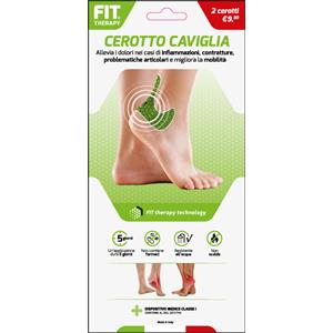 D.FENSTEC Srl Cerotto Caviglia 2 Pezzi - Dispositivo Medico per Dolori Articolari, Resistente all'Acqua e Senza Farmaci