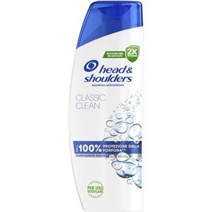 Head & Shoulders Classic Clean Shampoo Antiforfora 250 ml - Protezione 100% dalla Forfora, Clinicamente Testato, Per Tutti i Tipi di Capelli