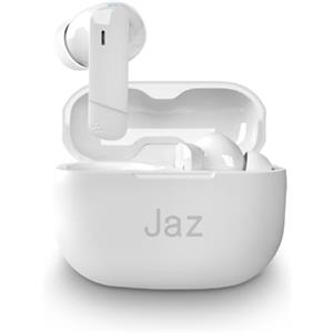JAZ Maks - Cuffie Auricolari In-Ear True Wireless Stereo, Cancellazione del Rumore Attiva, Custodia di Ricarica, Microfono HD, Controlli Touch, per Smartphone, Tablet, Laptop, 24 Ore