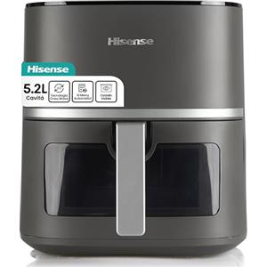 Hisense HAF1600D - 10 programmi automatici, temperatura 40-200°C, 5,2L, potenza massima 1600W, display LED e comandi touch, finestra